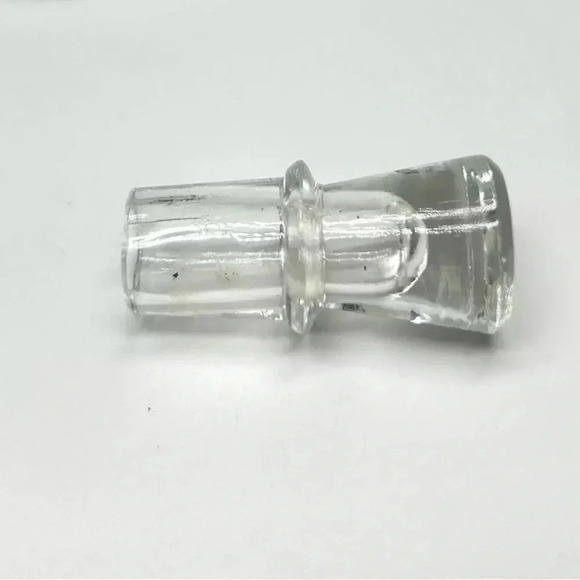 Vtg GAY FAD / HAZEL ATLAS Cruet w/Lid Periwinkle Blue/Gold RARE HTF Pattern MCM - Picture 7 of 9